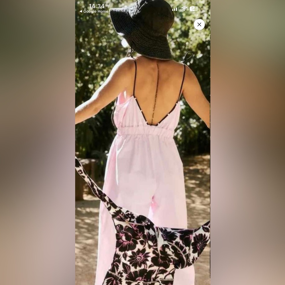 FP Free People Movement star player one piece jumpsuit pink small nwot fuschia